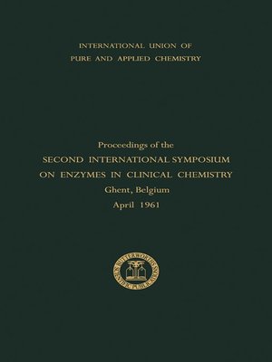 cover image of Enzymes in Clinical Chemistry